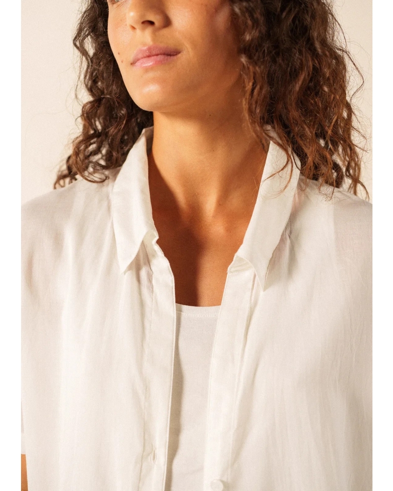 Saint James Robe plage dress blanc