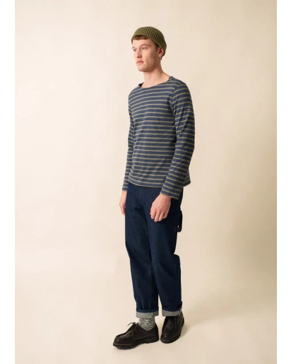 SAINT JAMES Saint James Minquiers stripe denim