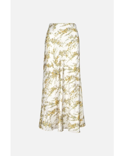Camilla Pihl Lune skirt yellow mimosa print