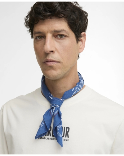 Barbour Heritage bandana sailboat blue