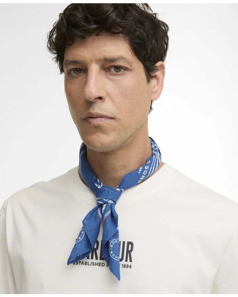 Barbour Heritage bandana sailboat blue