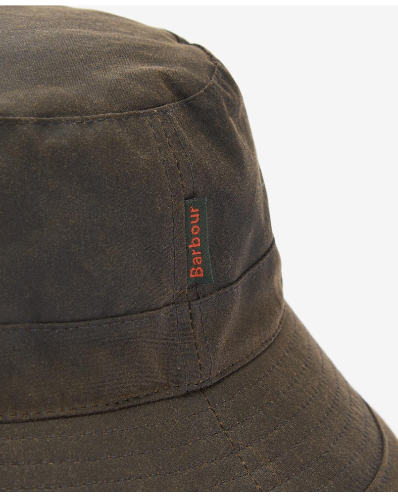 Barbour Waxed bucket hat olive