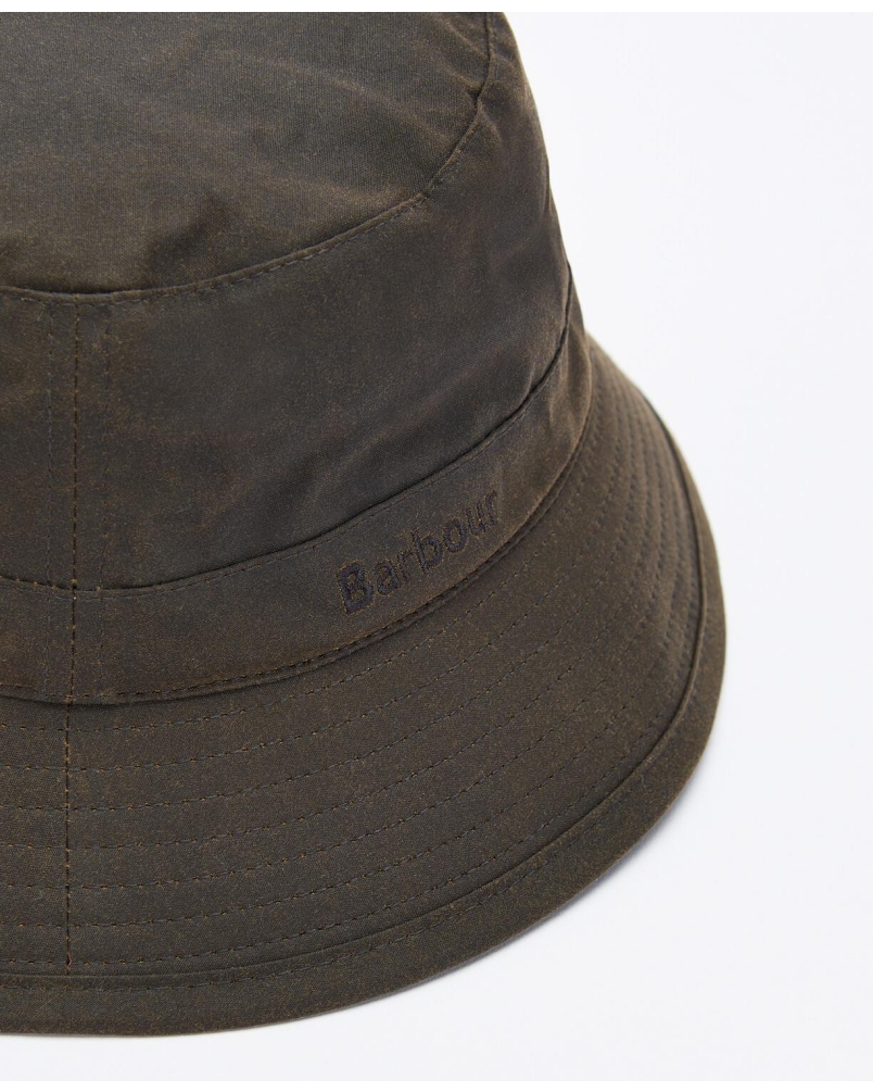 Barbour Waxed bucket hat olive