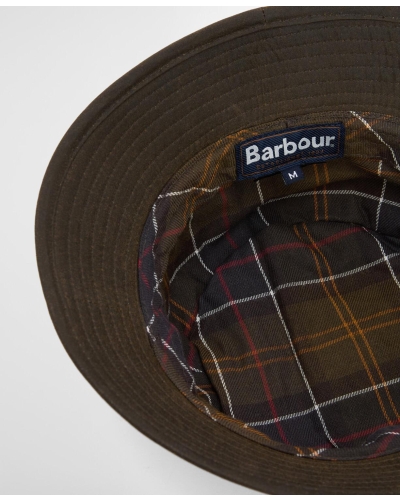 Barbour Waxed bucket hat olive