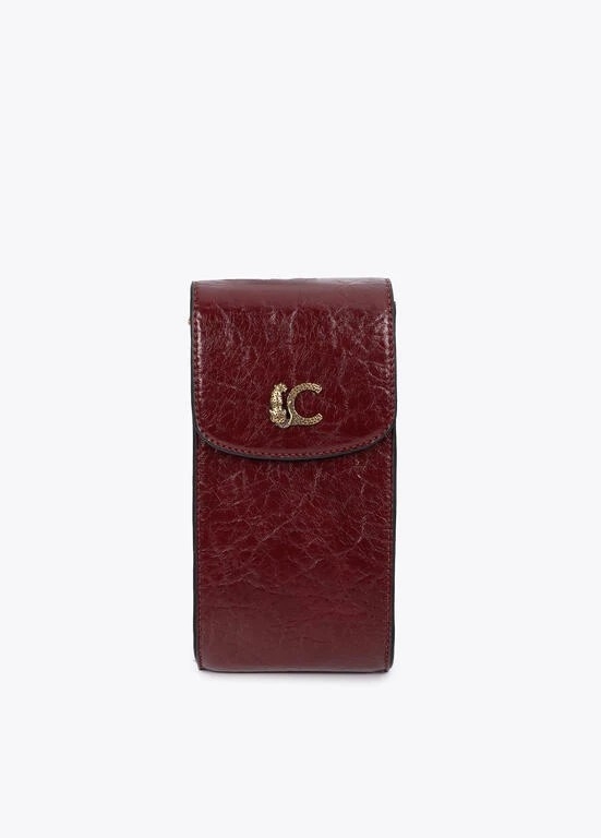 Lola Casademunt mobile case crocodile effect bordeaux