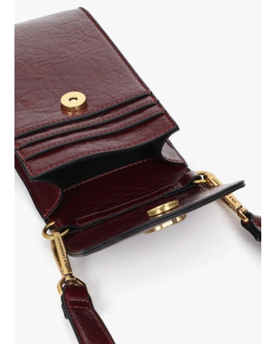 Lola Casademunt mobile case crocodile effect bordeaux