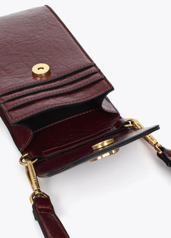Lola Casademunt mobile case crocodile effect bordeaux