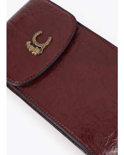 Lola Casademunt mobile case crocodile effect bordeaux