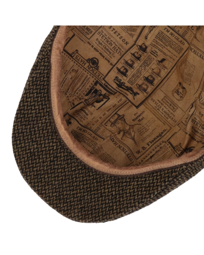 Stetson Driver cap virgin wool brown/black-1