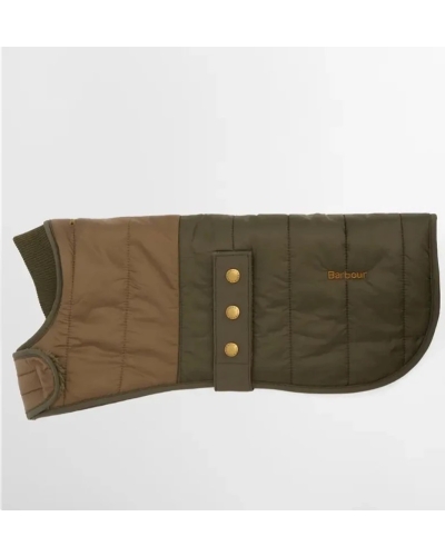 Barbour Brampton quilted dog coat olive