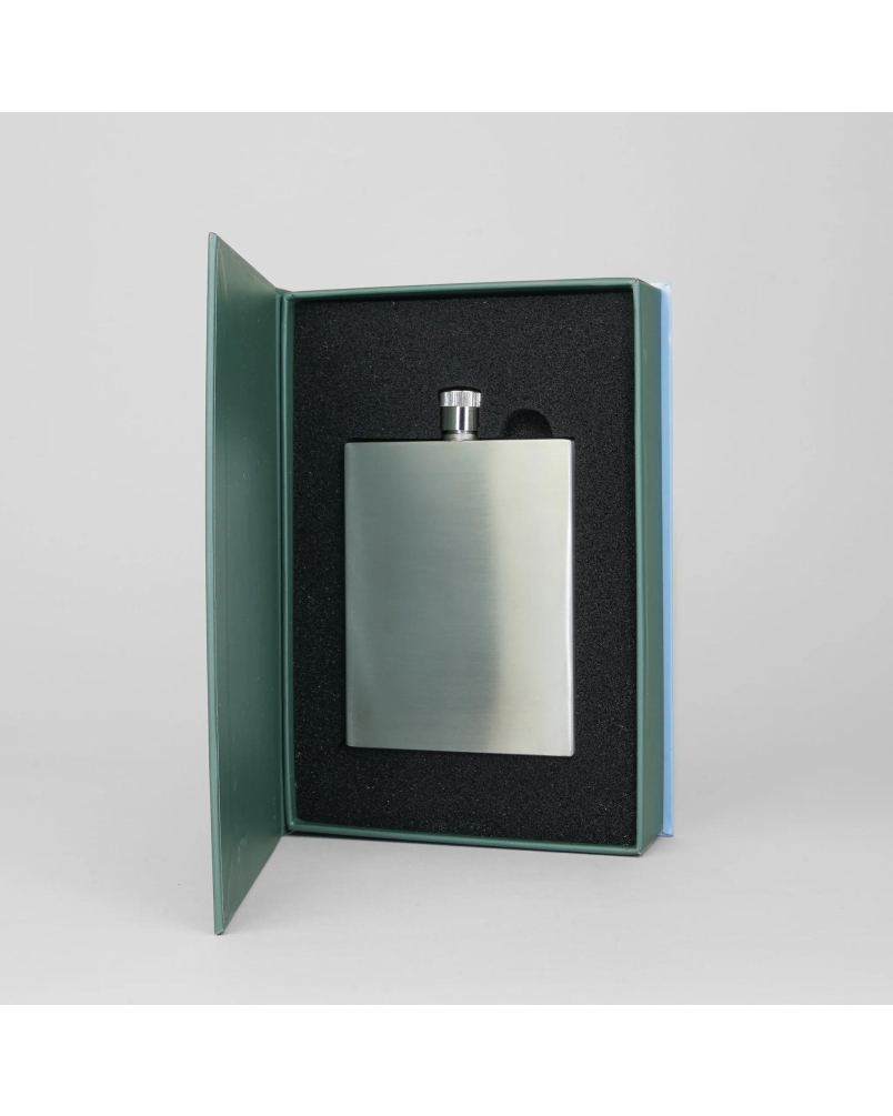 Sophos Square hip flask silver