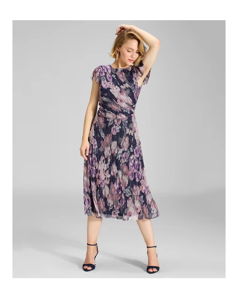 Swing Midi dress navy vintage pink navy/vintage pink