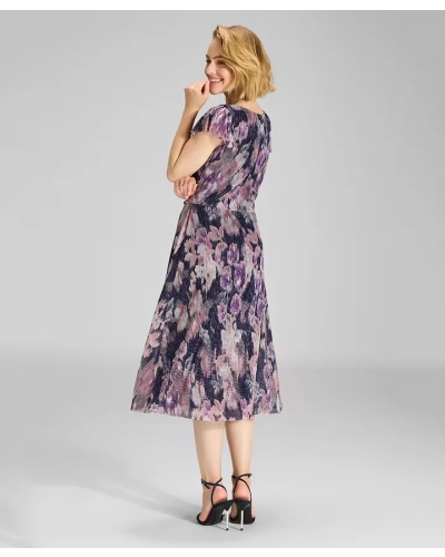 Swing Midi dress navy vintage pink navy/vintage pink