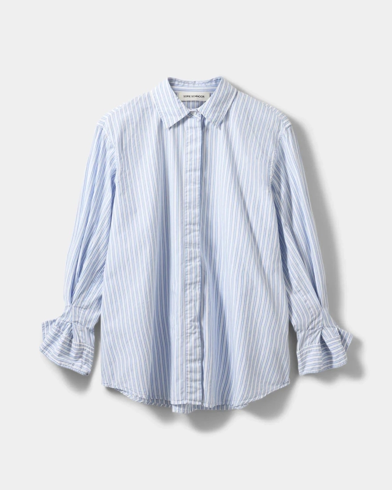 Sofie Schnoor Abby moomin shirt blue striped