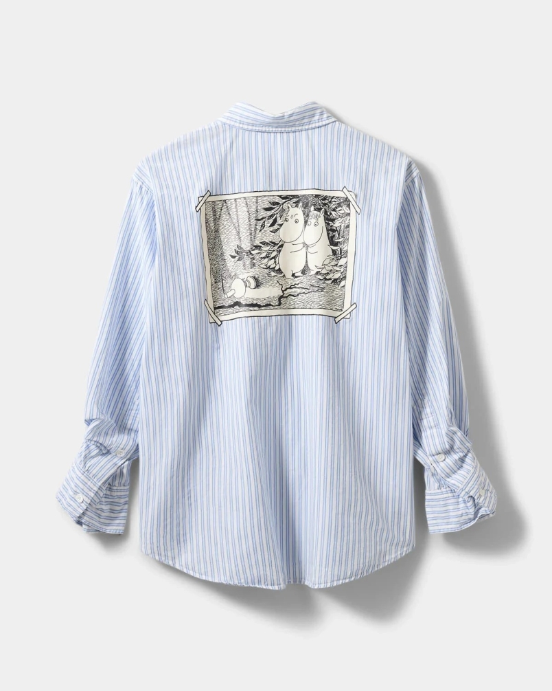 Sofie Schnoor Abby moomin shirt blue striped