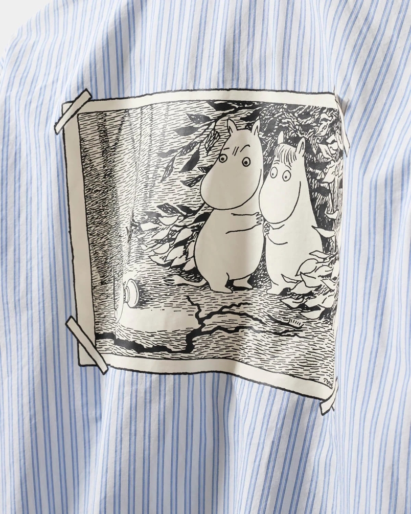 Sofie Schnoor Abby moomin shirt blue striped