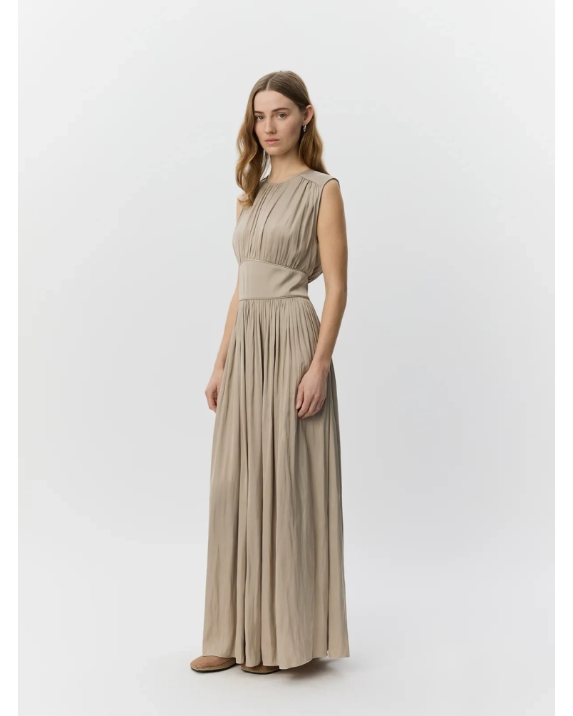 Sofie Schnoor Lin maxi dress feather gray