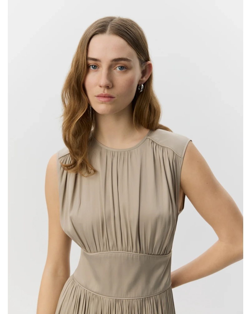 Sofie Schnoor Lin maxi dress feather gray