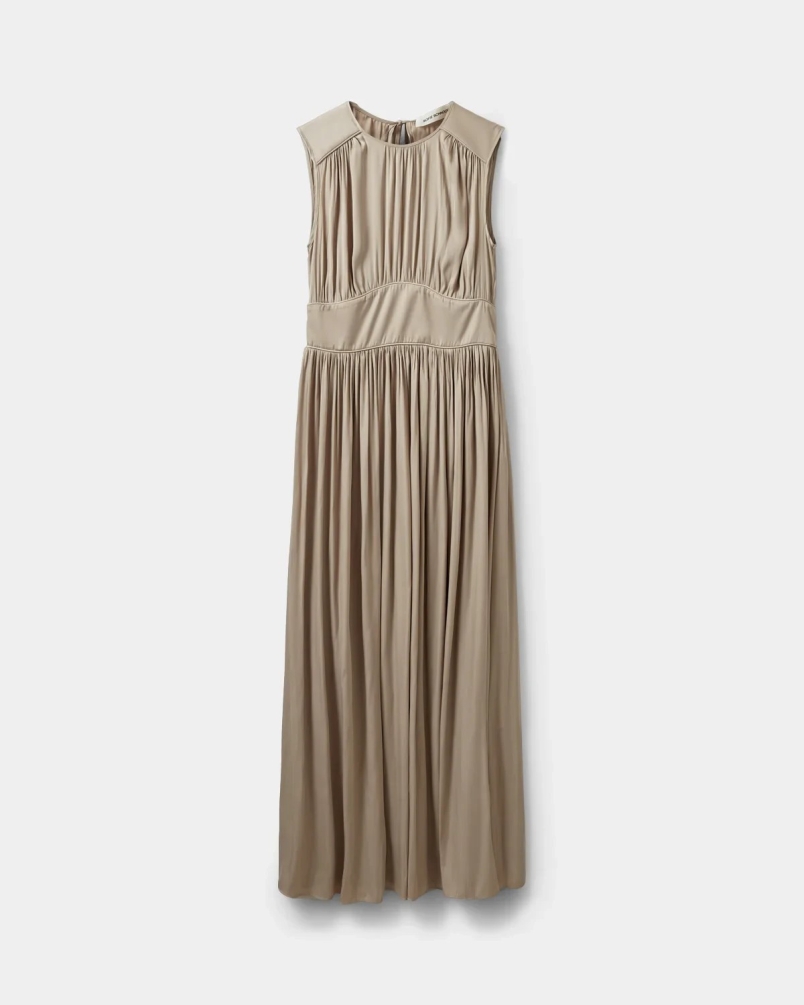 Sofie Schnoor Lin maxi dress feather gray