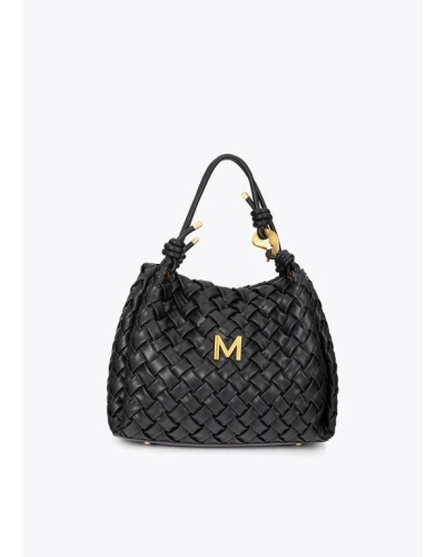 Lola Casademunt  Faux Leather Braided bag black