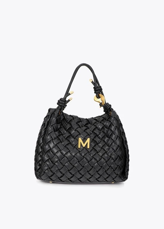 Lola Casademunt  Faux Leather Braided bag black