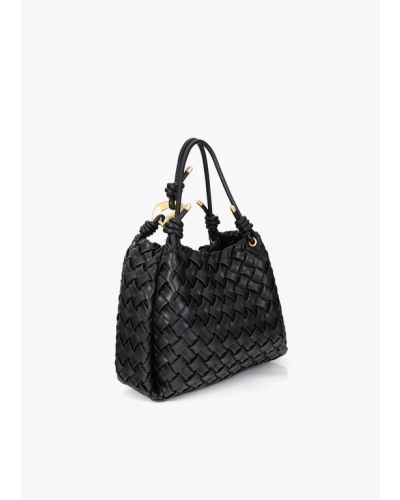 Lola Casademunt  Faux Leather Braided bag black