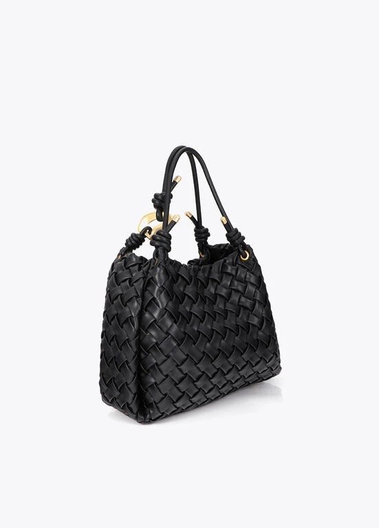 Lola Casademunt  Faux Leather Braided bag black