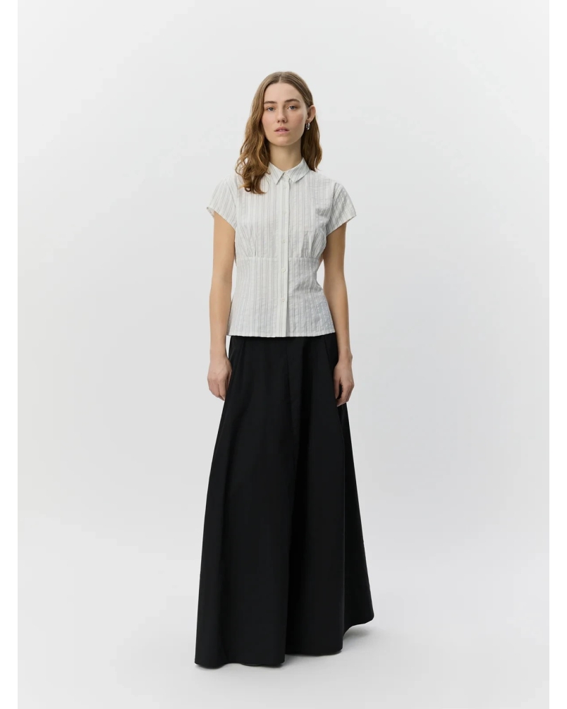 Sofie Schnoor Lilyan striped slim fit shirt off white/black stripe