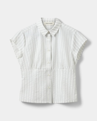 Sofie Schnoor Lilyan striped slim fit shirt off white/black stripe