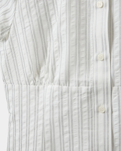 Sofie Schnoor Lilyan striped slim fit shirt off white/black stripe