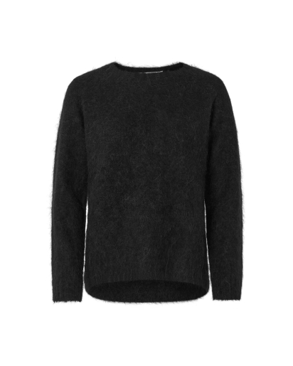 RABENS SALONER Rabens Saloner Dinea - Fluffy knit open back sweater