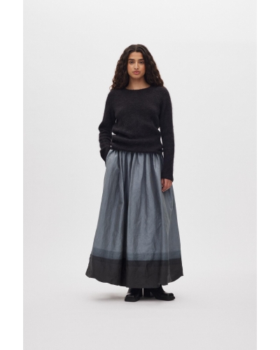 Rabens Saloner Dinea - Fluffy knit open back sweater black