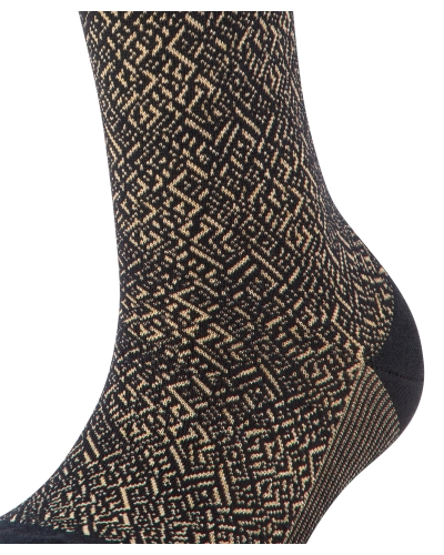 Falke Snow glitter dames kniekousen black