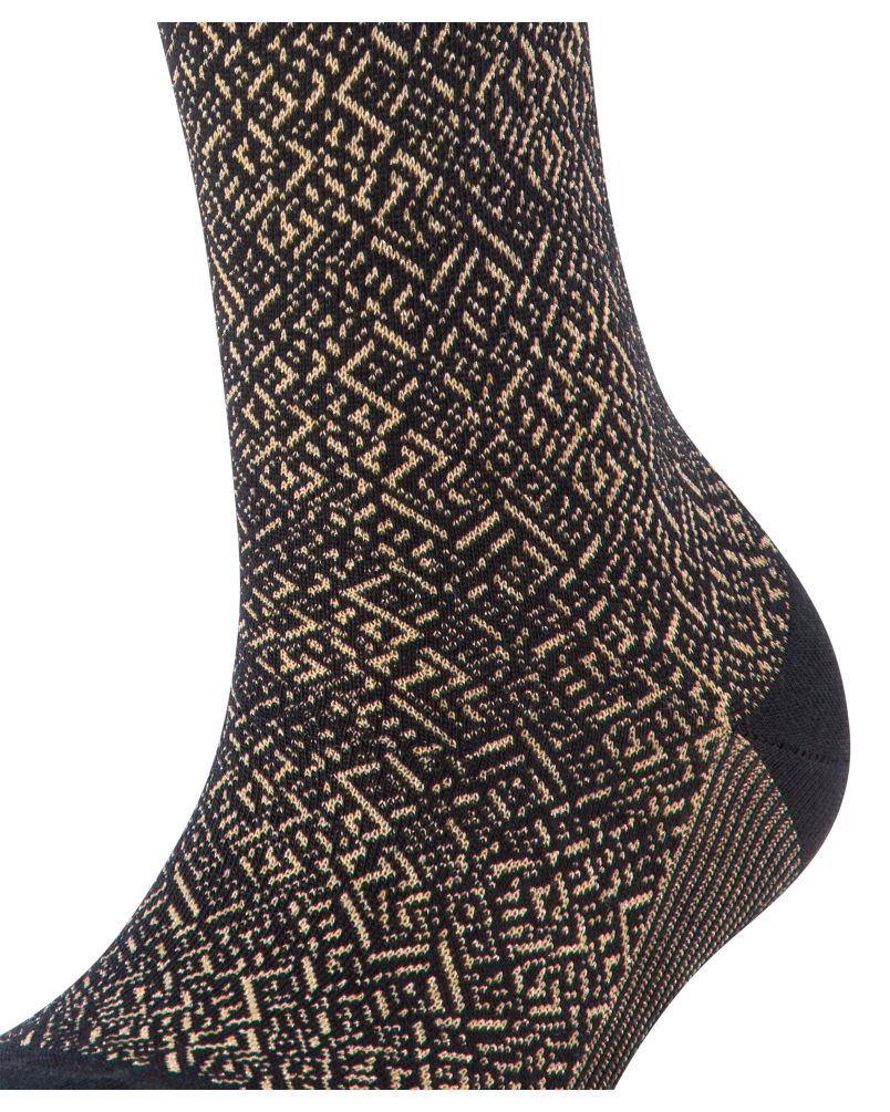 Falke Snow glitter dames kniekousen black