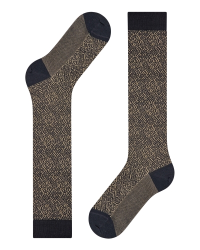 Falke Snow glitter dames kniekousen black
