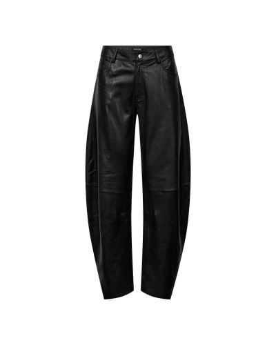 Depeche Milla balloon barrel pants full length black