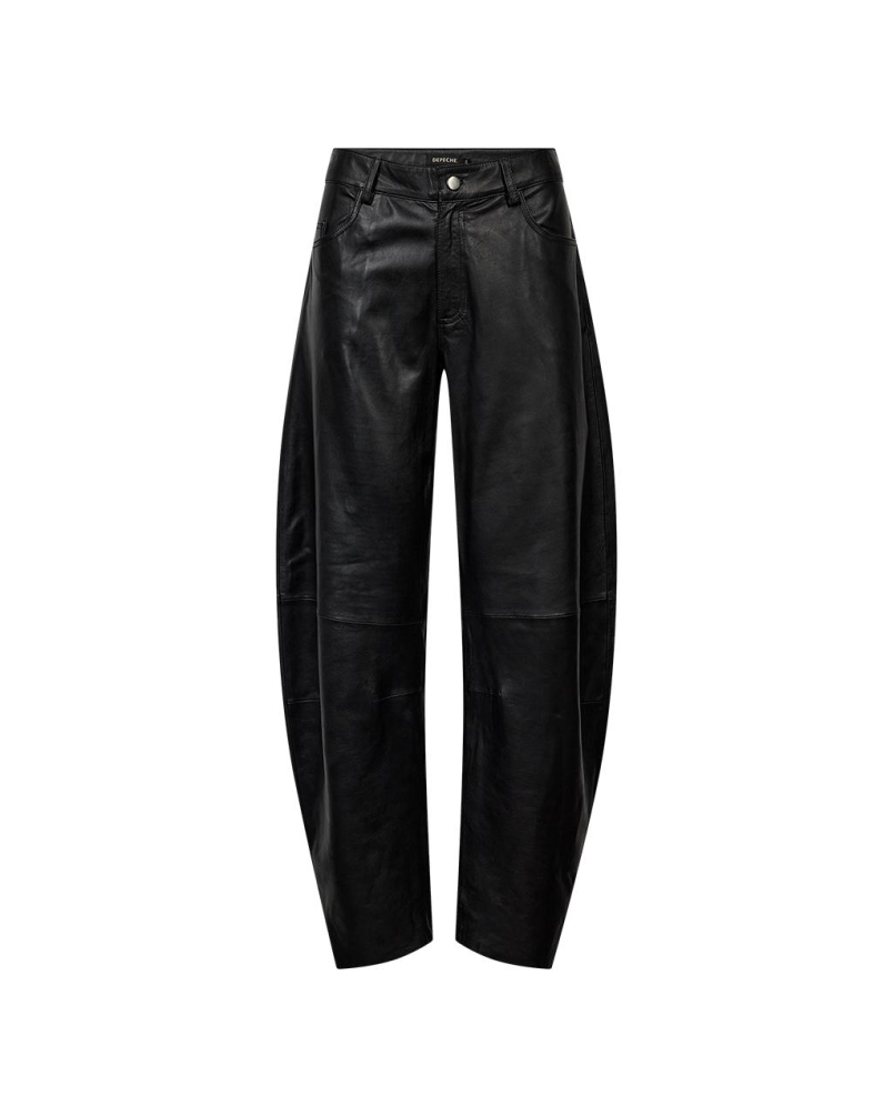 Depeche Milla balloon barrel pants full length black