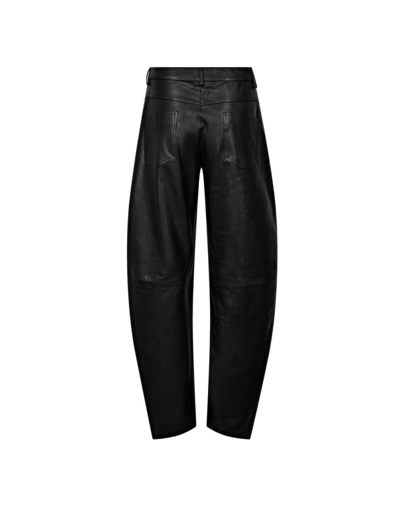 Depeche Milla balloon barrel pants full length black