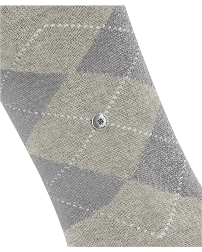 Burlington Marylebone lurex dames sokken light grey