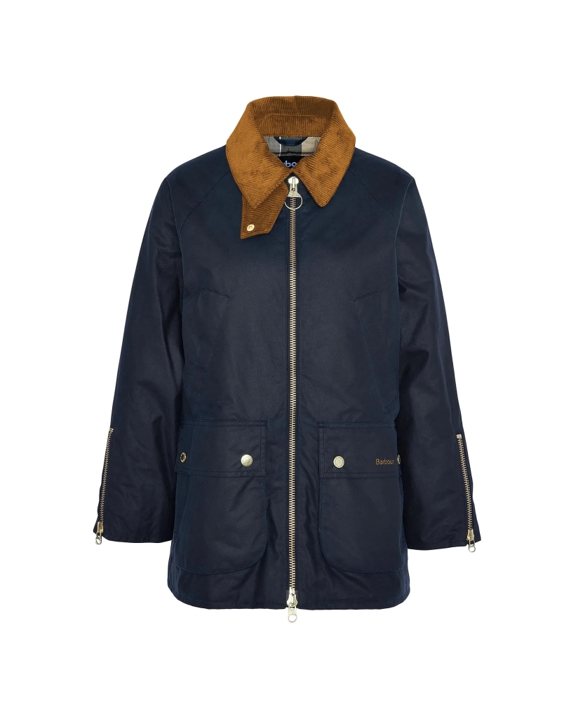 Barbour Esther wax jacket navy