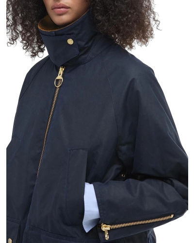 Barbour Esther wax jacket navy
