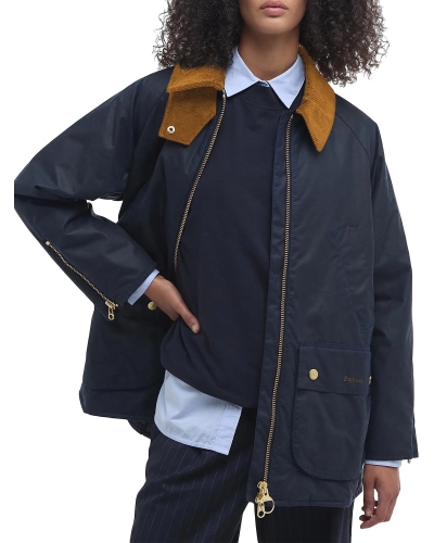 Barbour Esther wax jacket navy
