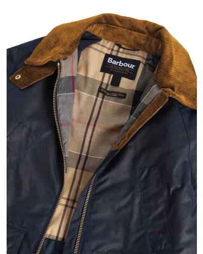 Barbour Esther wax jacket navy