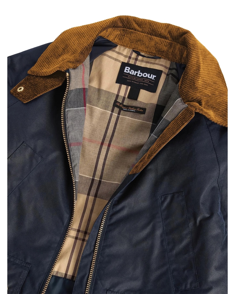 Barbour Esther wax jacket navy