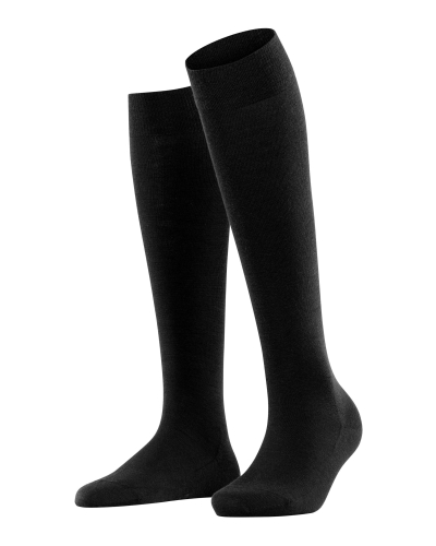 Falke Softmerino dames kniekousen black-