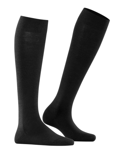 Falke Softmerino dames kniekousen black-