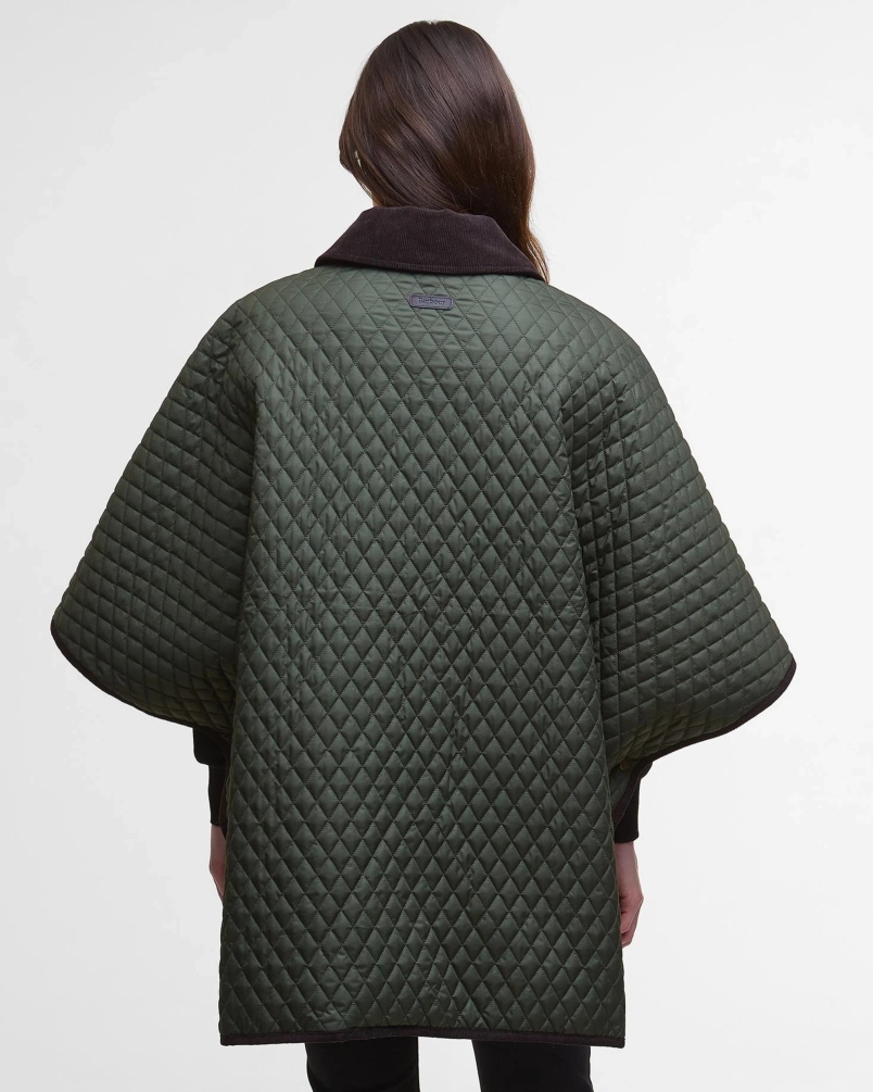 Barbour Oakham quilted cape olive gn91 olive