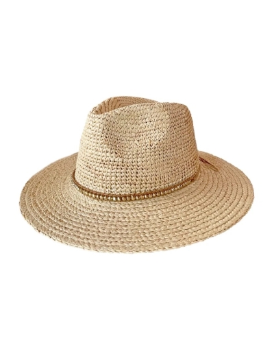 House of Ord Riviera Raffia Fedora naturel