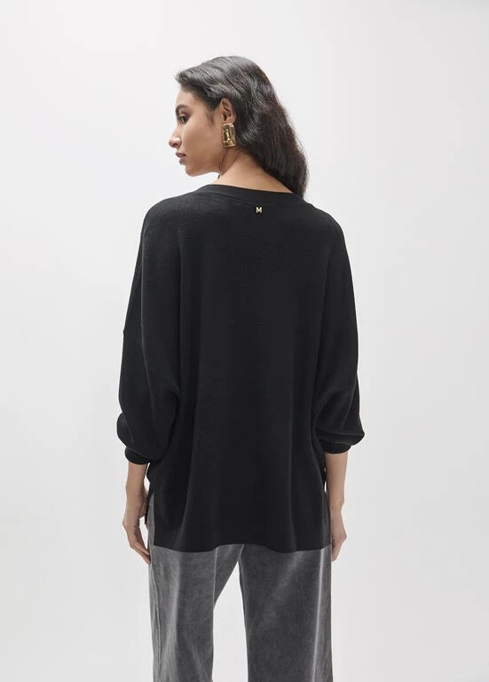 Lola Casademunt Oversized Cardigan multicolor Buttons black