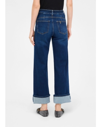 Liu Jo cropped jeans with belt den.blue bubble wash